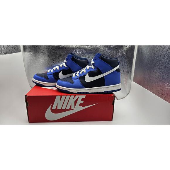 VNDS  Nike Dunk High GS Medium Blue White DB2179 400 - SIZE 7 Y - Picture 1 of 6